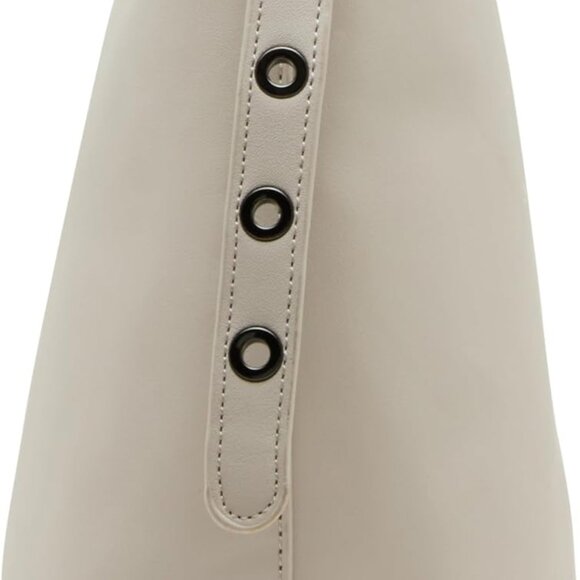Women’s Chalk Bkamara Grommet Bucket Bag 10 x 4.75 x 9.25 Inch Adjustable Strap - Picture 5 of 5